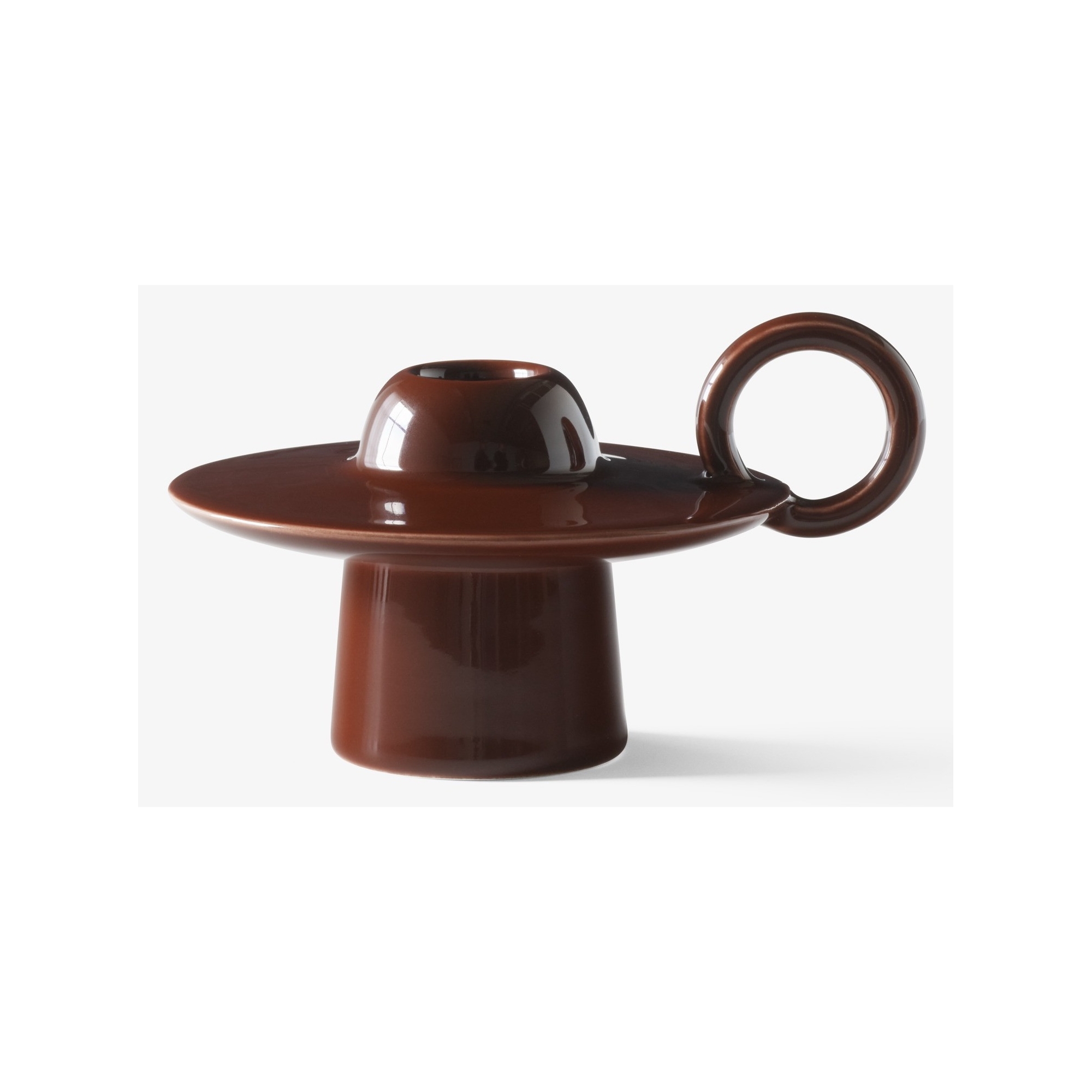 Momento Candleholder – Red-Brown - &Tradition