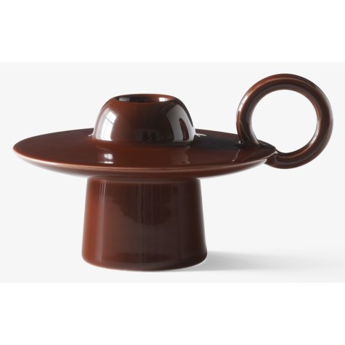 Momento Candleholder – Red-Brown - &Tradition