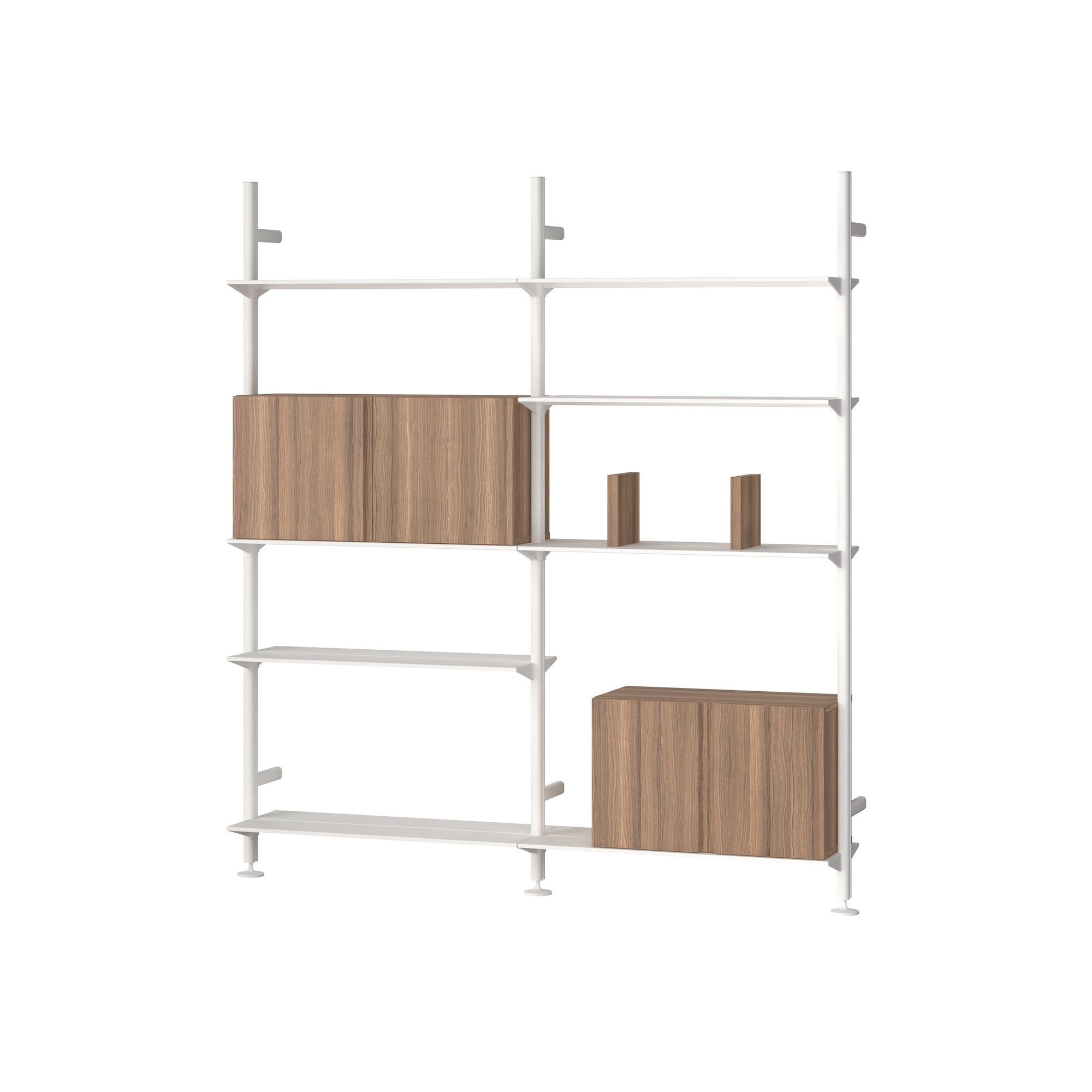 Pira storage (W_A 212_204) – white / walnut – String Furniture