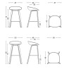 AAS32 Bar stool – Front upholstered - HAY