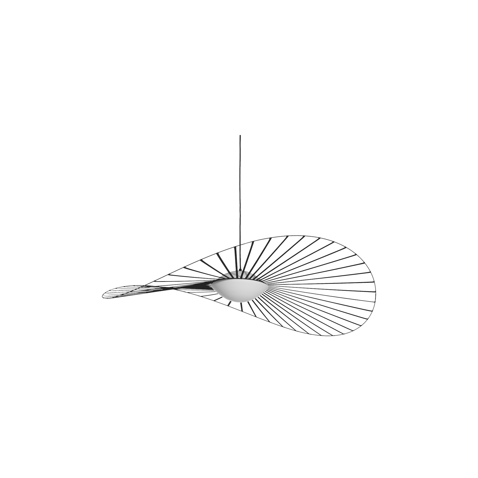 Black / white Ø110 cm – Vertigo Nova pendant - Petite Friture