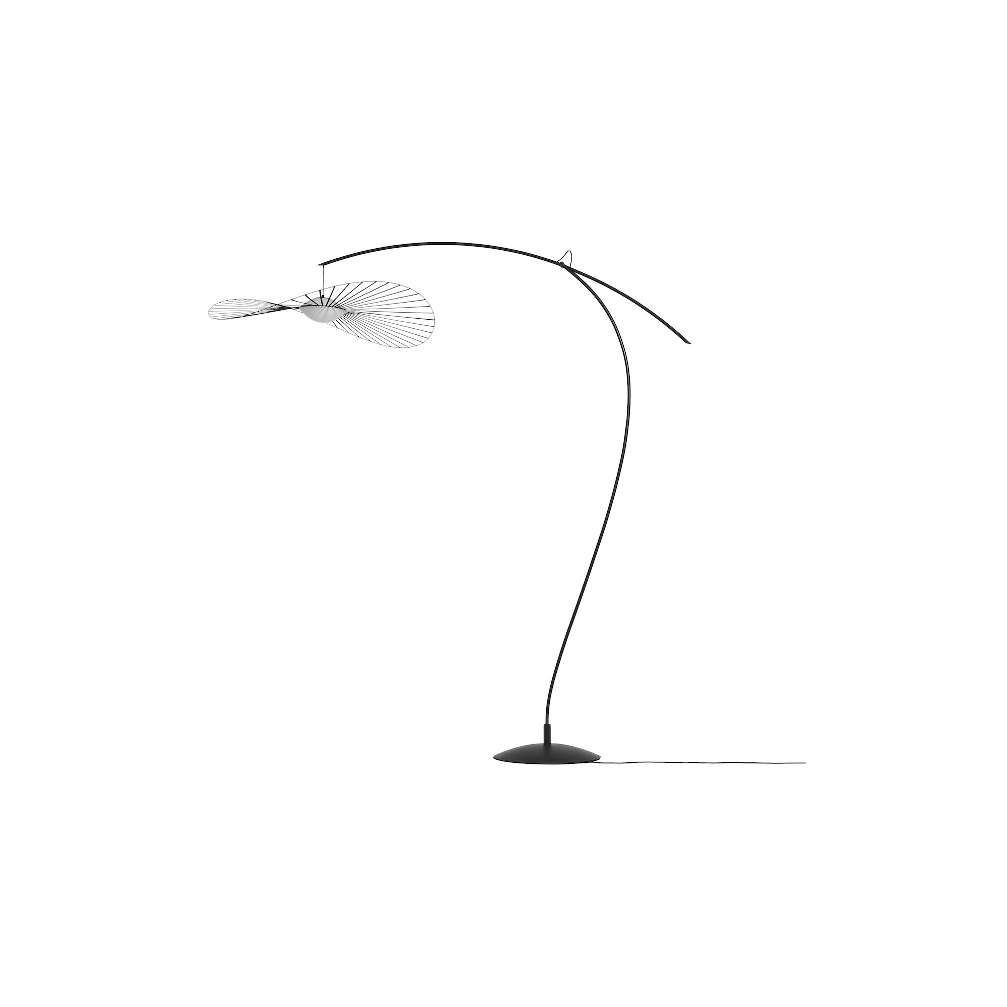 Black / white Ø110 cm – Vertigo Nova floor lamp - Petite Friture