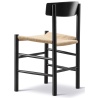 J39 Chair – beech black lacquered + natural paper cord - Fredericia