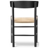 J39 Chair – beech black lacquered + natural paper cord - Fredericia