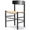 J39 Chair – beech black lacquered + natural paper cord - Fredericia