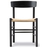 J39 Chair – beech black lacquered + natural paper cord - Fredericia