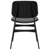 cuir Omni 301 noir + chêne noir vernis – assise rembourrée – chaise Søborg 3051 - Fredericia