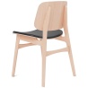 Leather Omni 301 + lacquered oak – seat upholstered – 3051 Søborg chair - Fredericia