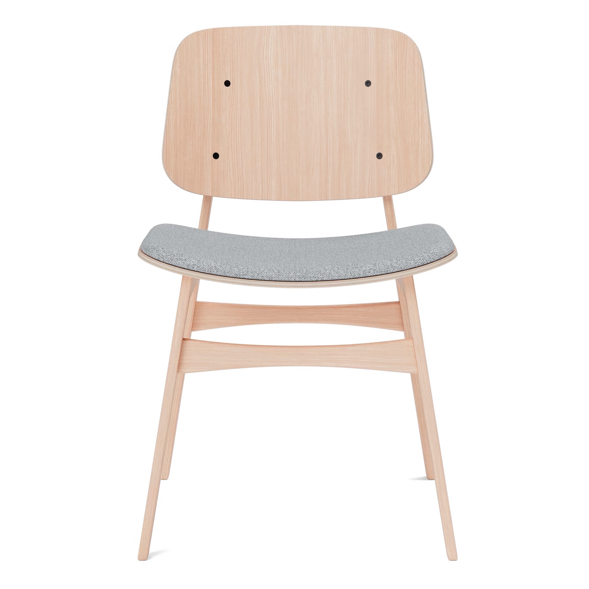 Hallingdal 130 + lacquered oak – seat upholstered – 3051 Søborg chair - Fredericia