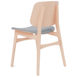 Hallingdal 130 + chêne vernis – assise rembourrée – chaise Søborg 3051 - Fredericia