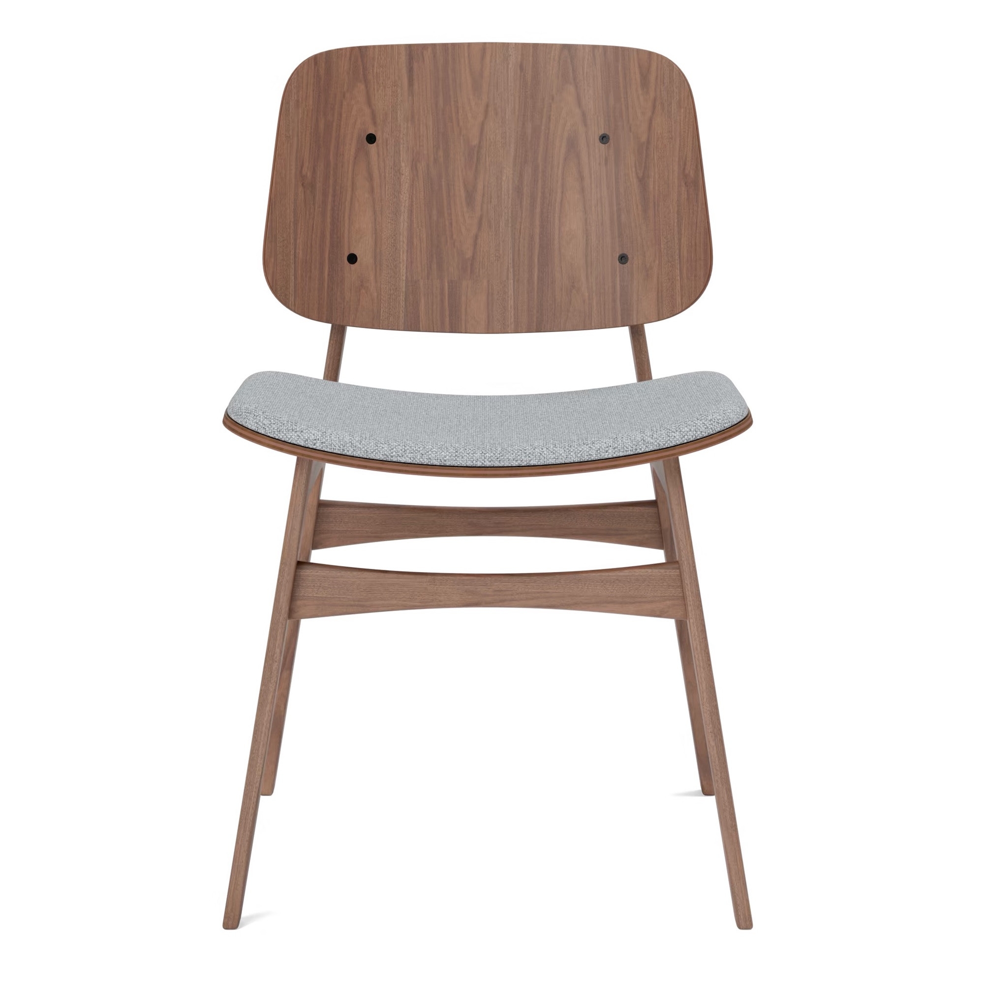 Hallingdal 130 + walnut lacquered – seat upholstered – 3051 Søborg chair - Fredericia