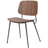 walnut lacquered / black - 3060 Søborg chair - Fredericia