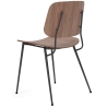 walnut lacquered / black - 3060 Søborg chair - Fredericia