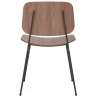 walnut lacquered / black - 3060 Søborg chair - Fredericia