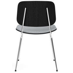 Assise rembourrée – Hallingdal 130 + chêne noir vernis / chrome – chaise Søborg 3061 (métal) - Fredericia