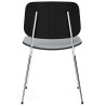 Assise et dossier rembourrés – Hallingdal 130 + chêne noir vernis / chrome – chaise Søborg 3062 (métal) - Fredericia