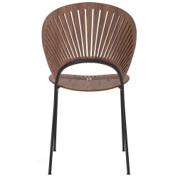 Lacquered walnut / black - Trinidad chair 3398 - Fredericia