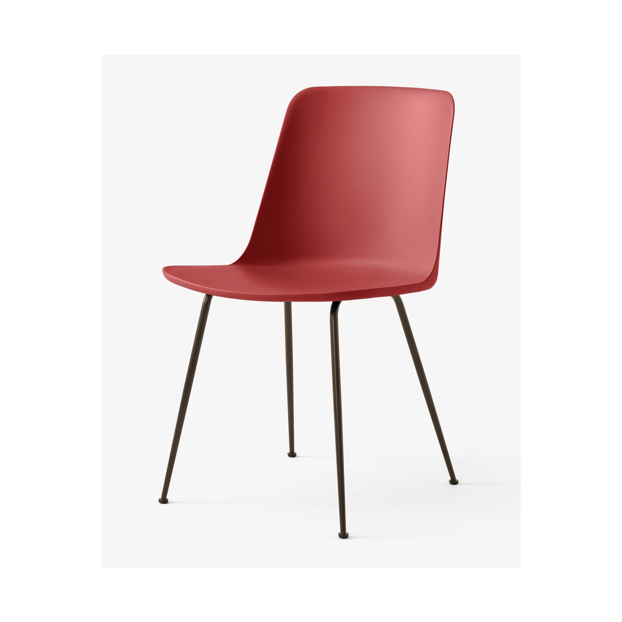 Vermillion red / bronzed – Rely chair HW6 - &Tradition