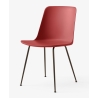 Vermillion red / bronzed – Rely chair HW6 - &Tradition