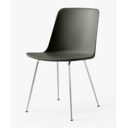 Bronze green / chrome – Rely chair HW6 - &Tradition