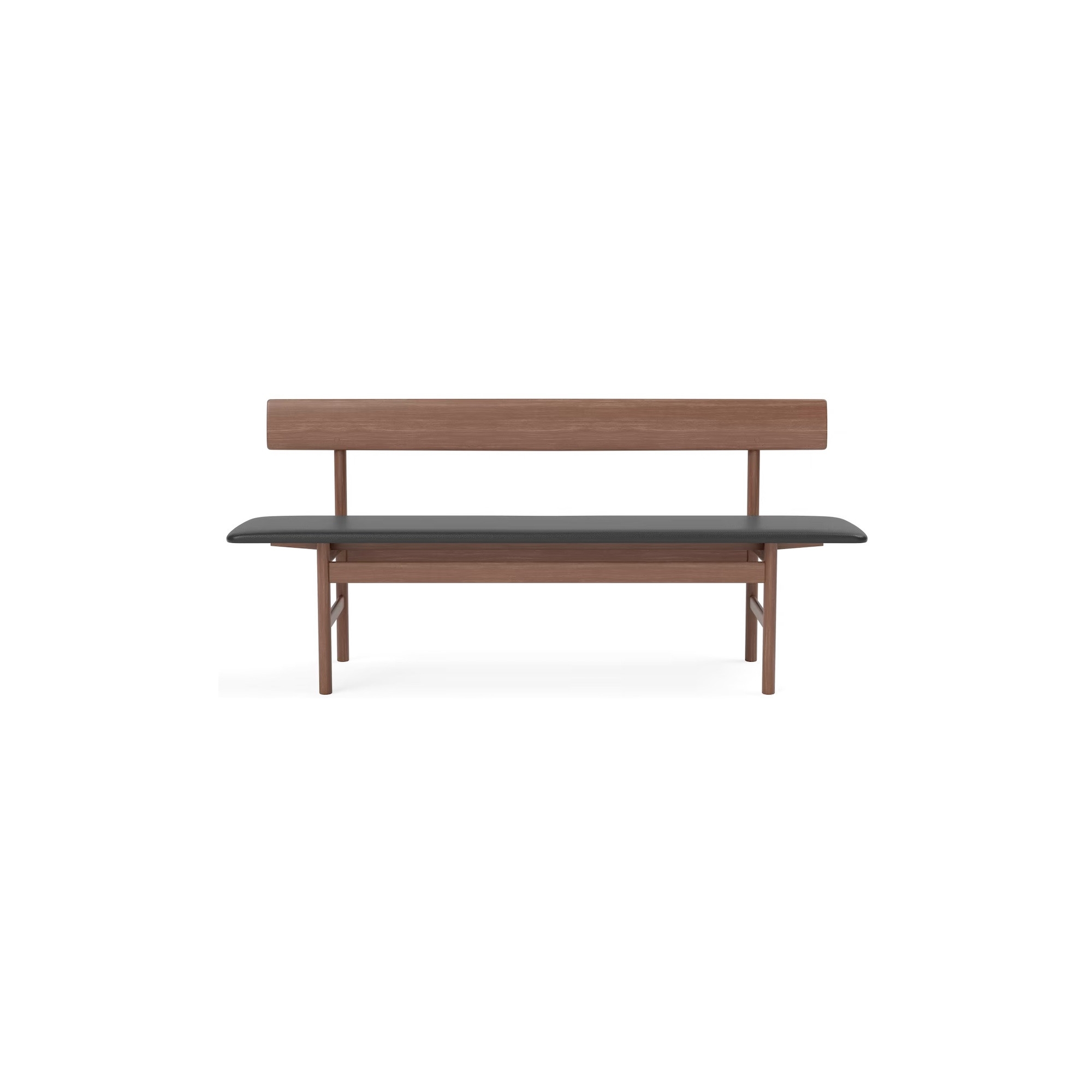 Smoked oiled oak / Black leather Omni 301 – Mogensen Bench 3171 - Fredericia