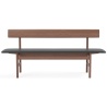 Smoked oiled oak / Black leather Omni 301 – Mogensen Bench 3171 - Fredericia