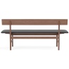 Smoked oiled oak / Black leather Omni 301 – Mogensen Bench 3171 - Fredericia