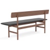 Smoked oiled oak / Black leather Omni 301 – Mogensen Bench 3171 - Fredericia