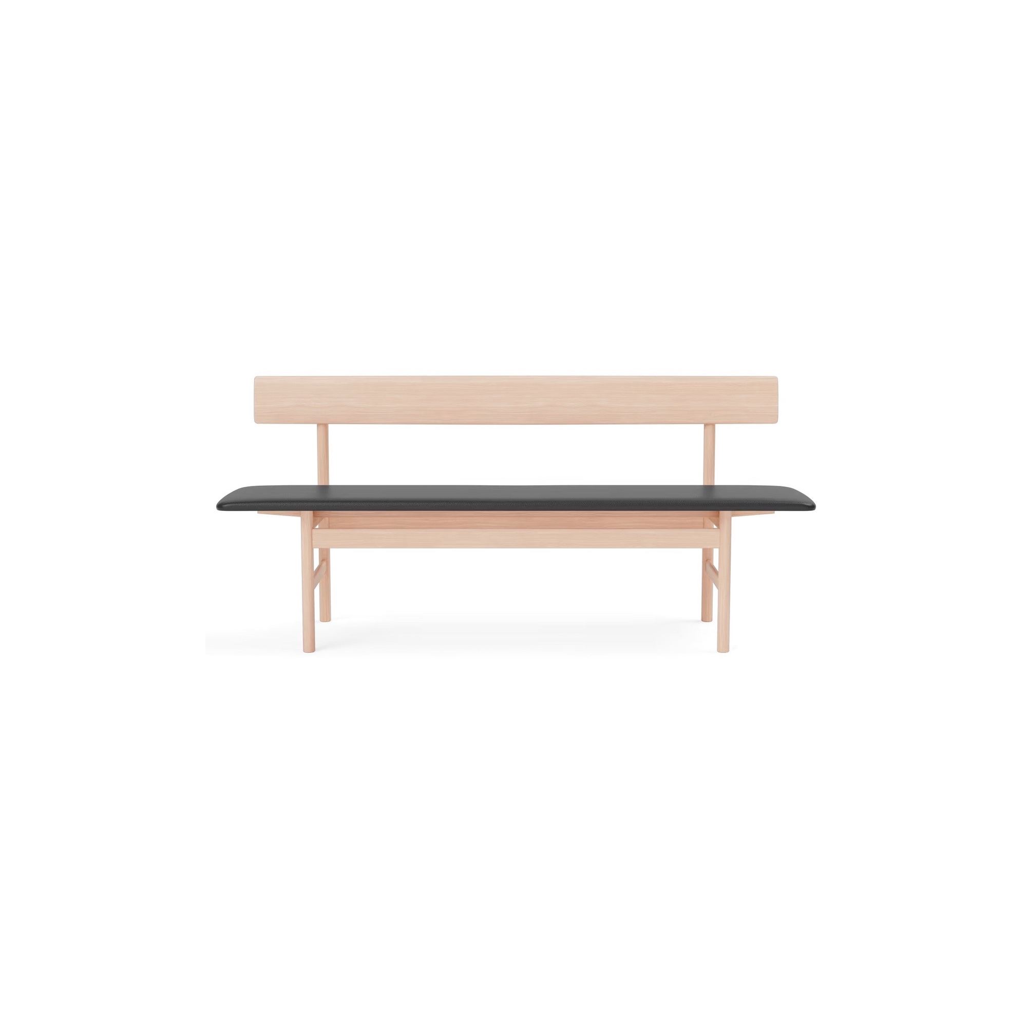 oiled oak / leather Black Omni 301 – Mogensen Bench 3171 - Fredericia