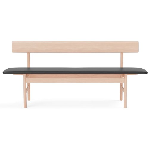 oiled oak / leather Black Omni 301 – Mogensen Bench 3171 - Fredericia