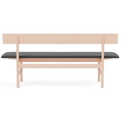 oiled oak / leather Black Omni 301 – Mogensen Bench 3171 - Fredericia