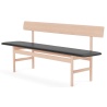 oiled oak / leather Black Omni 301 – Mogensen Bench 3171 - Fredericia