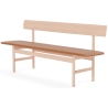 Light oiled oak / cognac leather Max 95 – Mogensen Bench 3171 - Fredericia