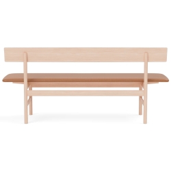 Light oiled oak / cognac leather Max 95 – Mogensen Bench 3171 - Fredericia