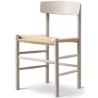 J39 Chair – pebble grey lacquered beech + natural paper cord - Fredericia