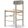 J39 Chair – pebble grey lacquered beech + natural paper cord - Fredericia