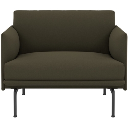 Fauteuil Outline – tissu Divina 984 - Muuto