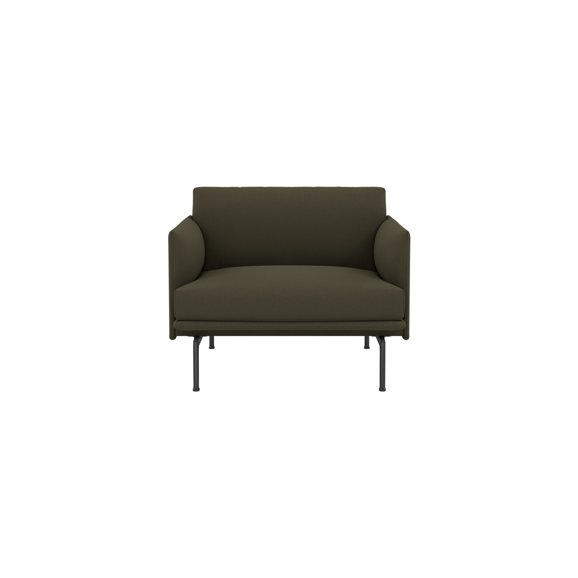 Fauteuil Outline – tissu Divina 984 - Muuto