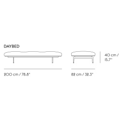 Daybed Outline – tissu Divina 984 - Muuto