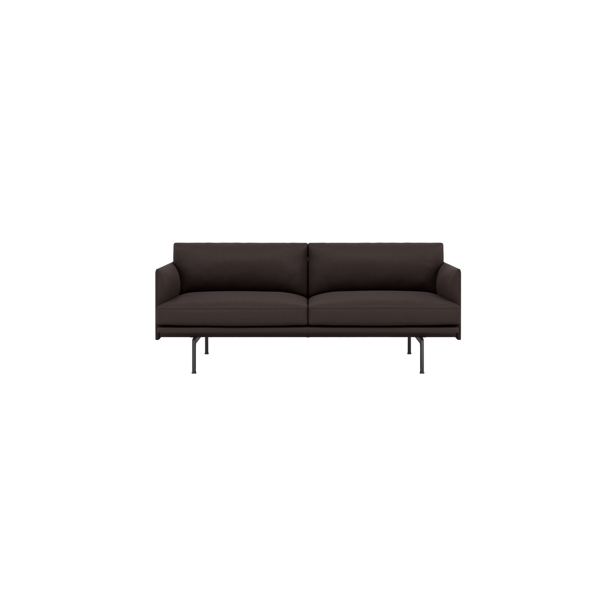 Canapé Outline 2 places – cuir Easy Root - Muuto