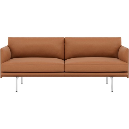 Canapé Outline 2 places – cuir Easy Cognac - Muuto