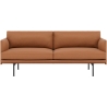 Canapé Outline 2 places – cuir Easy Cognac - Muuto