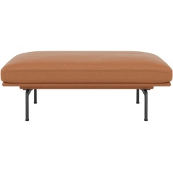 Pouf Outline – cuir Easy Cognac - Muuto