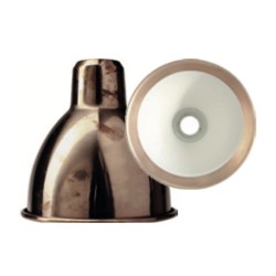 black / round raw copper, white inside - Gras 304 L 40 - wall lamp - DCW éditions