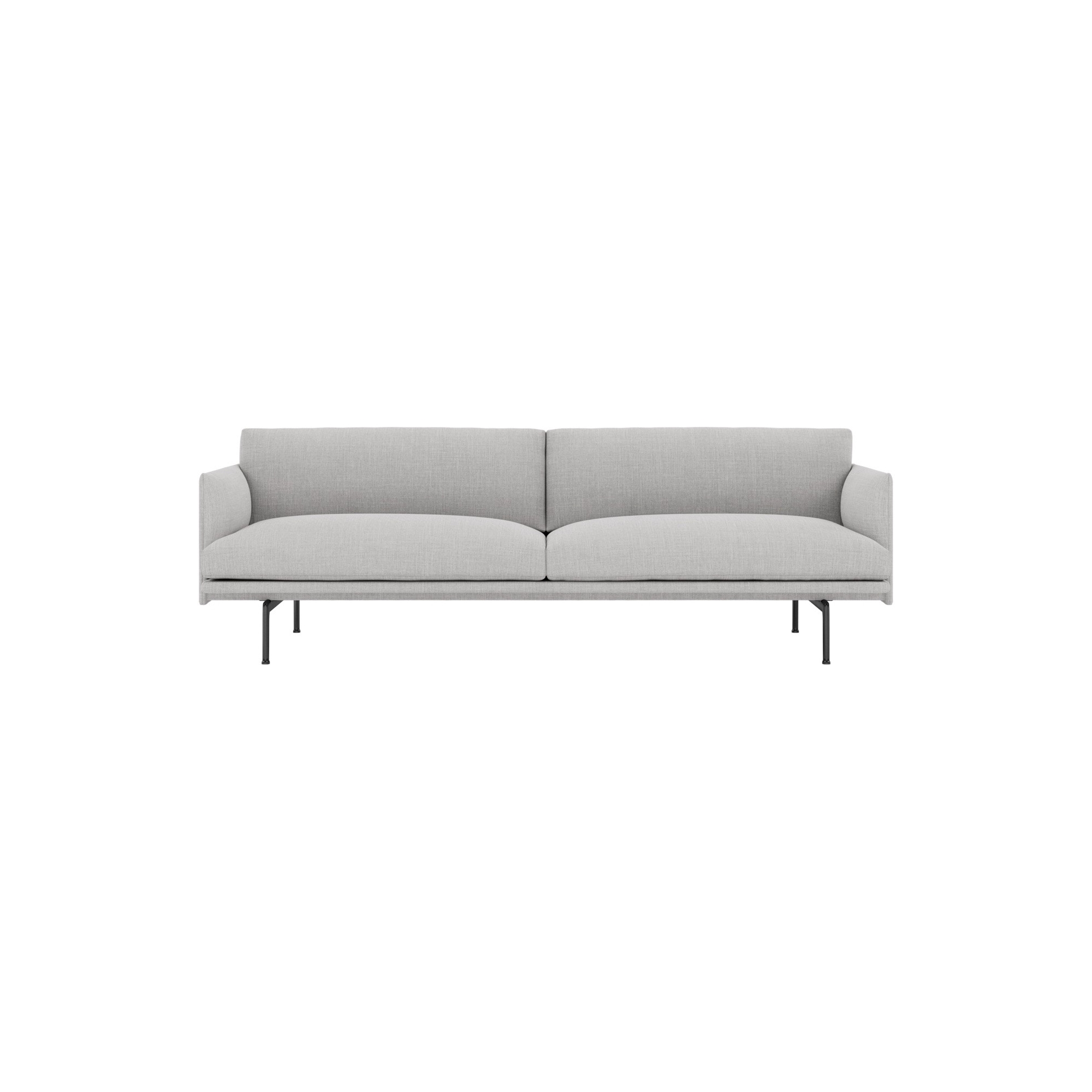 Outline 3-seater sofa – Remix 123 fabric - Muuto