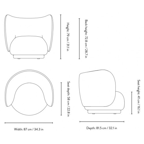 Fauteuil Rico - Ferm Living