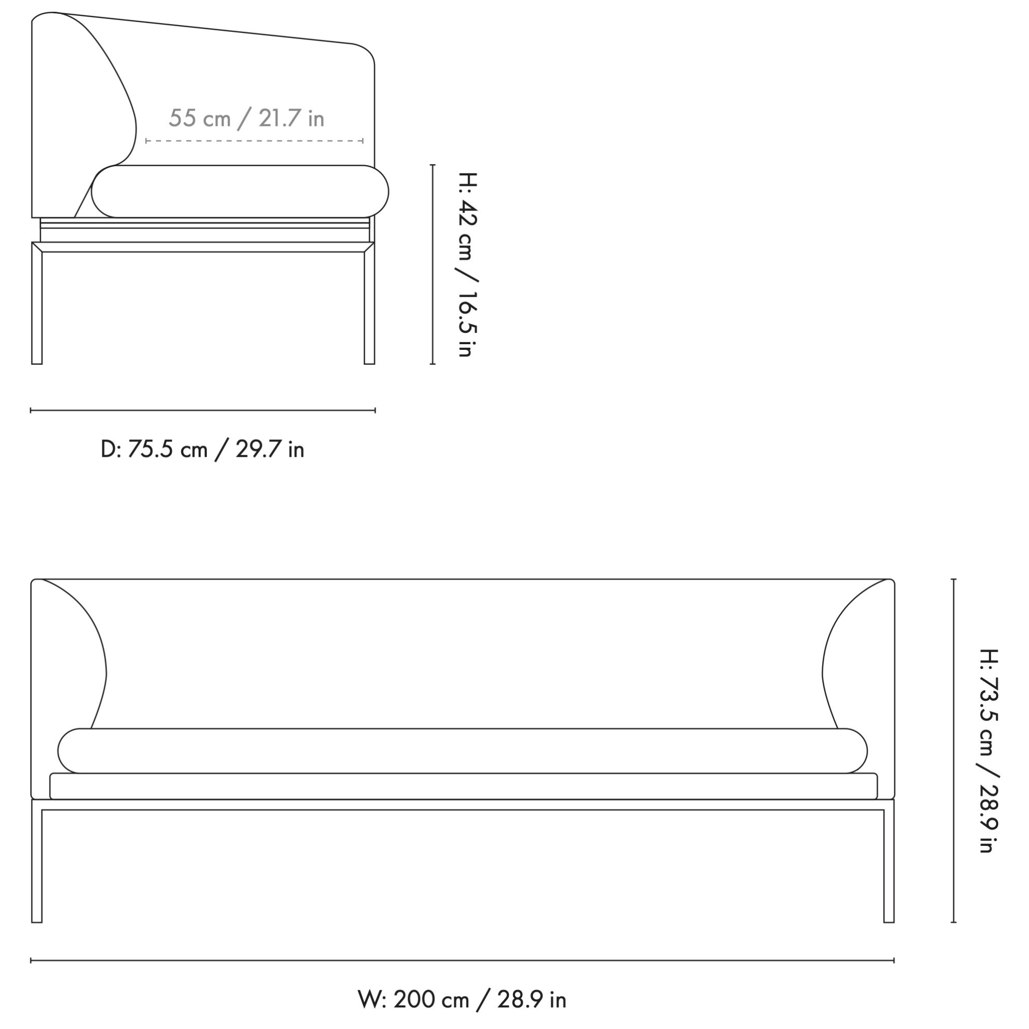 Turn 3-seater sofa - Ferm Living