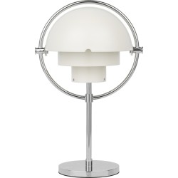 Gubi – Lampe portable Multi-lite, blanc et chrome