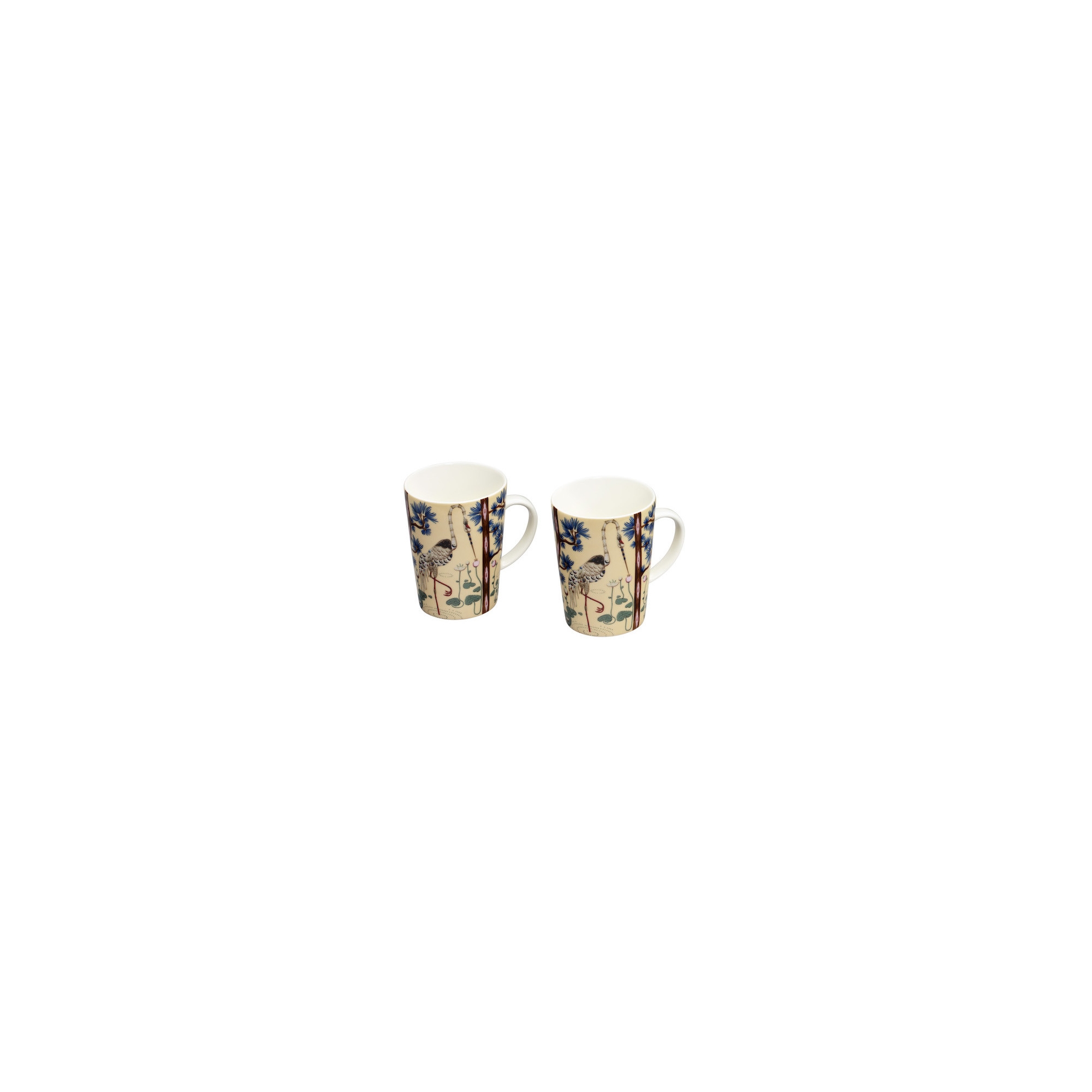 2x 40 cl - 2 mugs Taika - 15 year anniversary gift box - Linen - Iittala