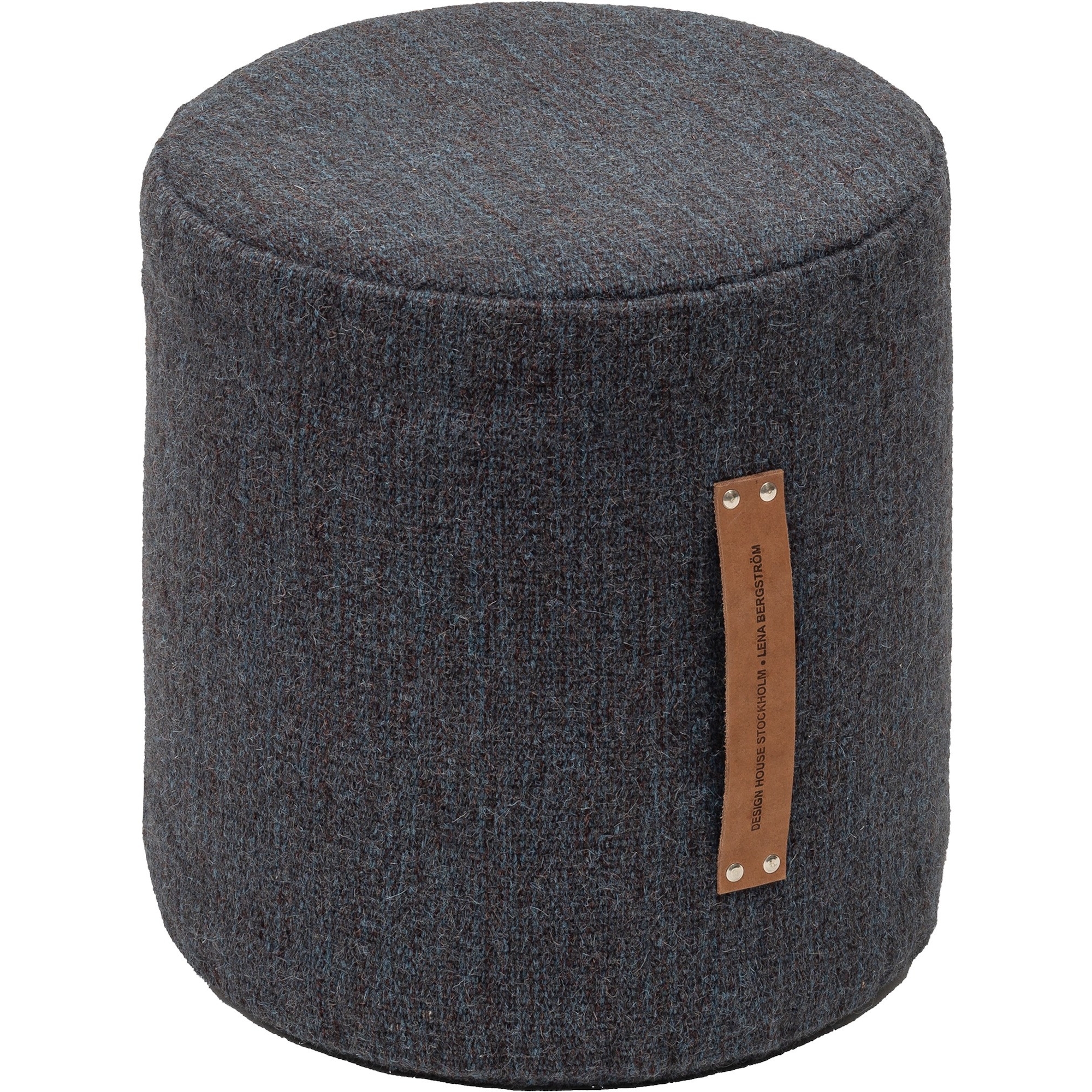 Björk pouf – Ø40xH40cm – Dark blue - Design House Stockholm